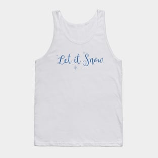 Let it Snow Dark Print Tank Top